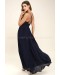 Depths Of My Love Navy Blue Maxi Dress